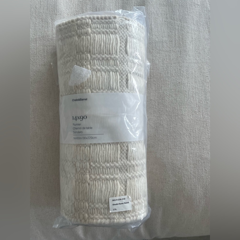 Crate and Barrel Table Runner. Brand New.